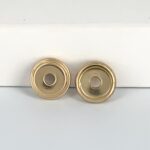 BRJD15MMD Broche cazuela dorado - Imagen 3