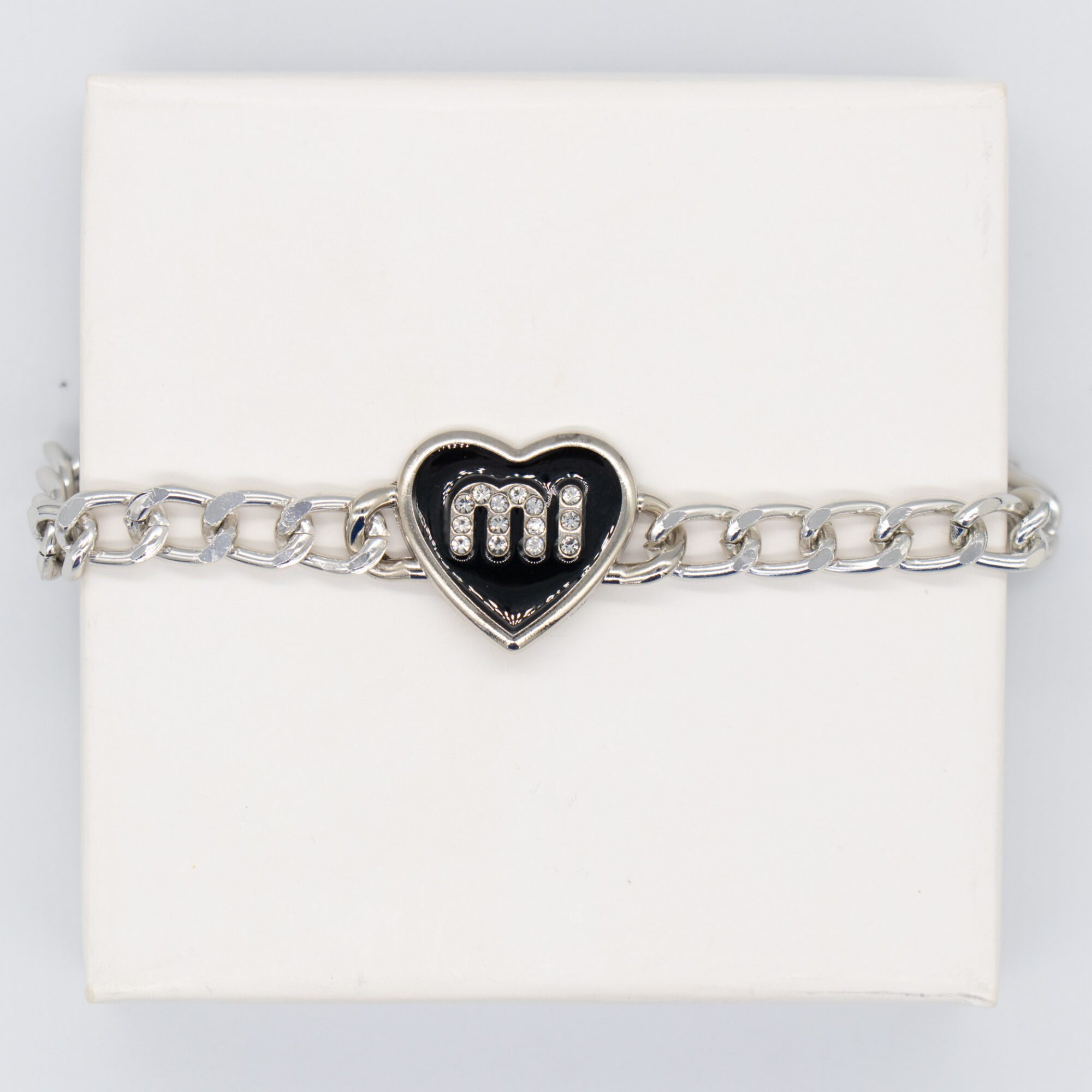 T2-111 CDAJ005 Cadena decorativa corazón mi Níquel - Imagen 1