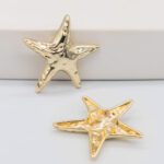 BHPZ023 Botón Hilo Estrella Dorado