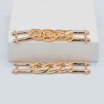 HS90040 Herraje Cadena Eslabones Dorado - Imagen 2